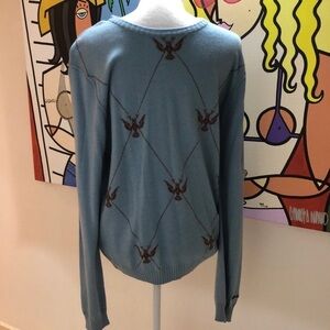 Buffalo David Bitton Wool Blend Pullover Sweater Light Blue SZ Medium GUC